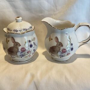 Easter Sugar and Cream Set